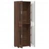 Highboard z półką FLORIN Brązowy dąb 60 x 35 x 182 cm