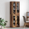 Highboard z półką FLORIN Stare drewno 60 x 35 x 182 cm