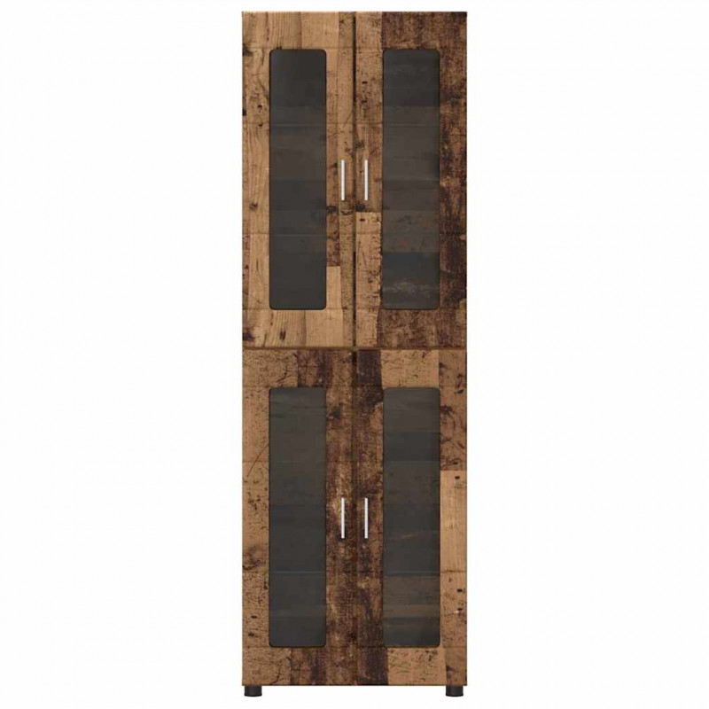 Highboard z półką FLORIN Stare drewno 60 x 35 x 182 cm