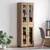 Highboard z półką FLORIN Dąb rzemieślniczy 60 x 35 x 182 cm
