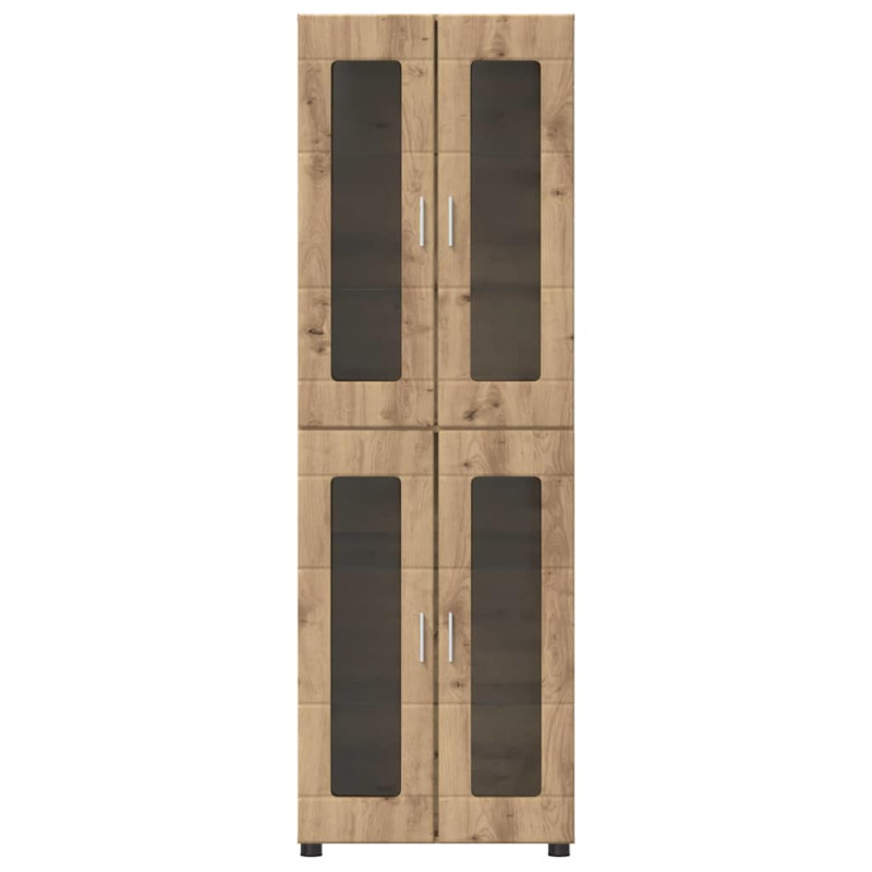 Highboard z półką FLORIN Dąb rzemieślniczy 60 x 35 x 182 cm