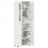 Highboard FLORIN Biały 60 x 35 x 182 cm Materiał drewnopochodny