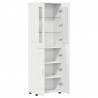 Highboard FLORIN Biały 60 x 35 x 182 cm Materiał drewnopochodny