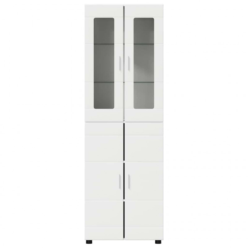 Highboard FLORIN Biały 60 x 35 x 182 cm Materiał drewnopochodny
