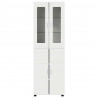 Highboard FLORIN Biały 60 x 35 x 182 cm Materiał drewnopochodny