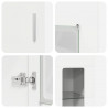 Highboard FLORIN Biały 60 x 35 x 182 cm Materiał drewnopochodny