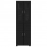 Highboard z półką z drzwiami FLORIN Czarny 60 x 35 x 182 cm