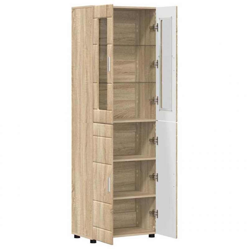 Highboard z półką z drzwiami FLORIN Dąb Sonoma 60 x 35 x 182 cm