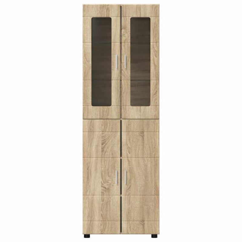 Highboard z półką z drzwiami FLORIN Dąb Sonoma 60 x 35 x 182 cm