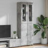 Highboard z półką FLORIN Betonowy szary 60 x 35 x 182 cm
