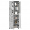 Highboard z półką FLORIN Betonowy szary 60 x 35 x 182 cm