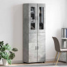 Highboard z półką FLORIN Betonowy szary 60 x 35 x 182 cm