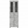 Highboard z półką FLORIN Betonowy szary 60 x 35 x 182 cm