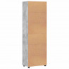 Highboard z półką FLORIN Betonowy szary 60 x 35 x 182 cm