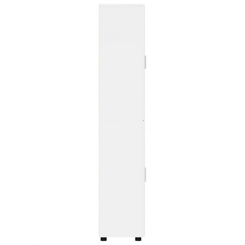 Highboard z półką FLORIN Wysoki połysk biały 60 x 35 x 182 cm