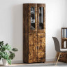 Highboard z półką FLORIN Dąb wędzony 60 x 35 x 182 cm
