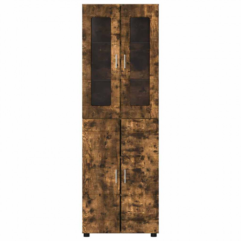 Highboard z półką FLORIN Dąb wędzony 60 x 35 x 182 cm