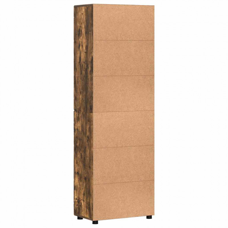 Highboard z półką FLORIN Dąb wędzony 60 x 35 x 182 cm