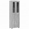 Highboard z półką FLORIN Szary Sonoma 60 x 35 x 182 cm