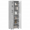 Highboard z półką FLORIN Szary Sonoma 60 x 35 x 182 cm