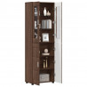 Highboard z półką FLORIN Brązowy dąb 60 x 35 x 182 cm