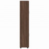 Highboard z półką FLORIN Brązowy dąb 60 x 35 x 182 cm