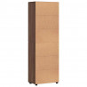 Highboard z półką FLORIN Brązowy dąb 60 x 35 x 182 cm