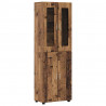 Highboard z półką FLORIN Stare drewno 60 x 35 x 182 cm