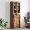 Highboard z półką FLORIN Stare drewno 60 x 35 x 182 cm