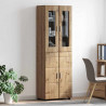 Highboard z półką FLORIN Dąb rzemieślniczy 60 x 35 x 182 cm
