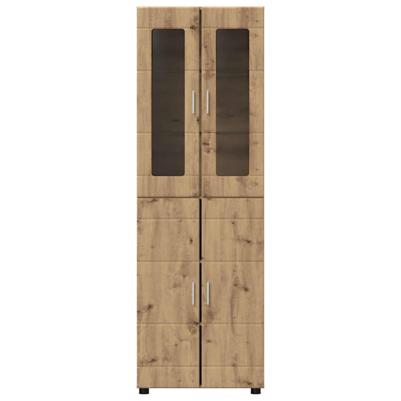 Highboard z półką FLORIN Dąb rzemieślniczy 60 x 35 x 182 cm