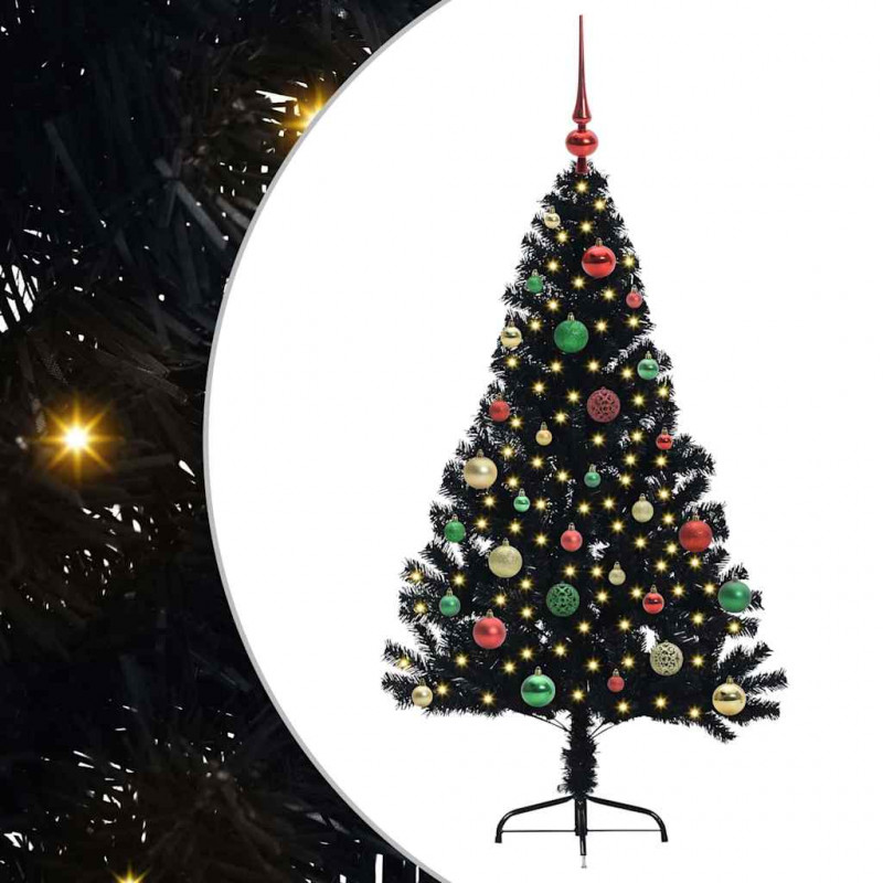 Sztuczna choinka z oświetleniem na Boże Narodzenie 150 cm PVC