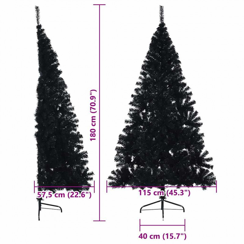 Sztuczna choinka z oświetleniem na Boże Narodzenie 180 cm PVC