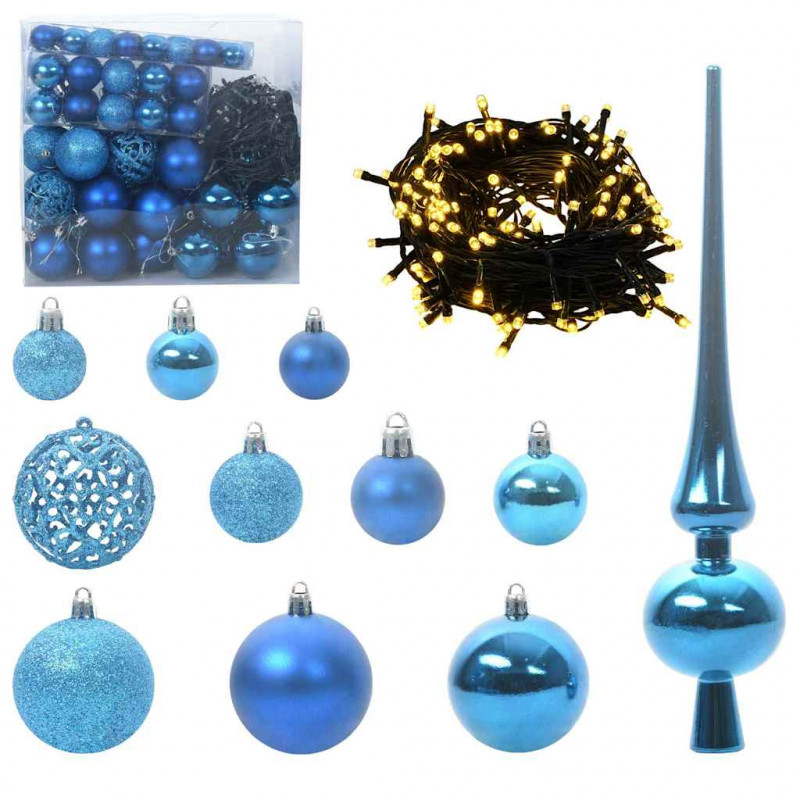Sztuczna choinka z oświetleniem na Boże Narodzenie 180 cm PVC