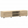 Zestaw szafek RTV FLORIN Dąb Sonoma Materiał drewnopochodny