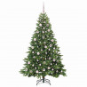 Sztuczna choinka z 300 diodami LED Zielony 180 cm PE i PVC
