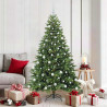 Sztuczna choinka z 300 diodami LED Zielony 180 cm PE i PVC
