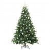 Sztuczna choinka z 300 diodami LED Zielony 180 cm PE i PVC