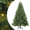 Sztuczna choinka z 300 diodami LED Zielony 210 cm PE i PVC