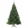 Sztuczna choinka z 300 diodami LED Zielony 210 cm PE i PVC