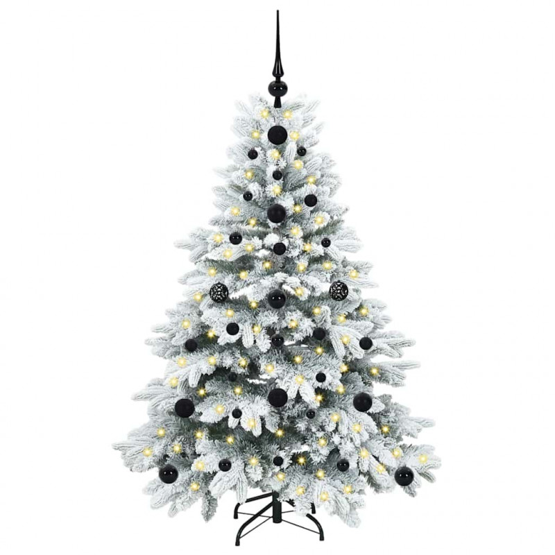 Sztuczna choinka z 150 diodami LED Biały 120 cm PE i PVC