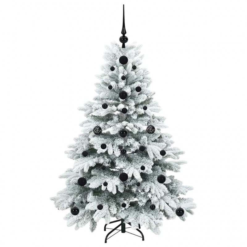 Sztuczna choinka z 150 diodami LED Biały 120 cm PE i PVC