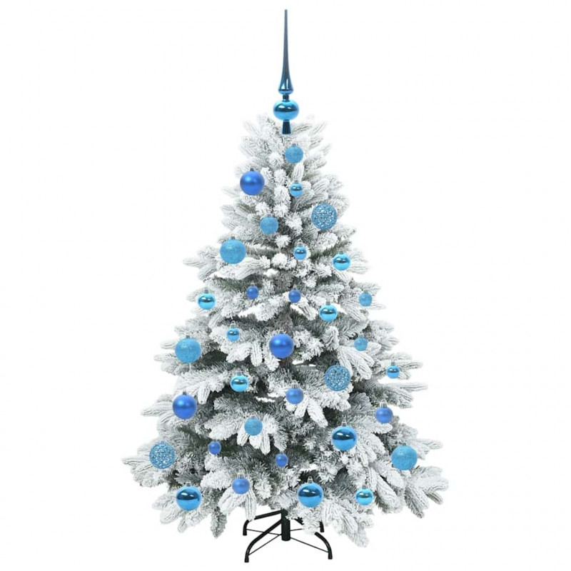Sztuczna choinka z 150 diodami LED Biały 120 cm PE i PVC