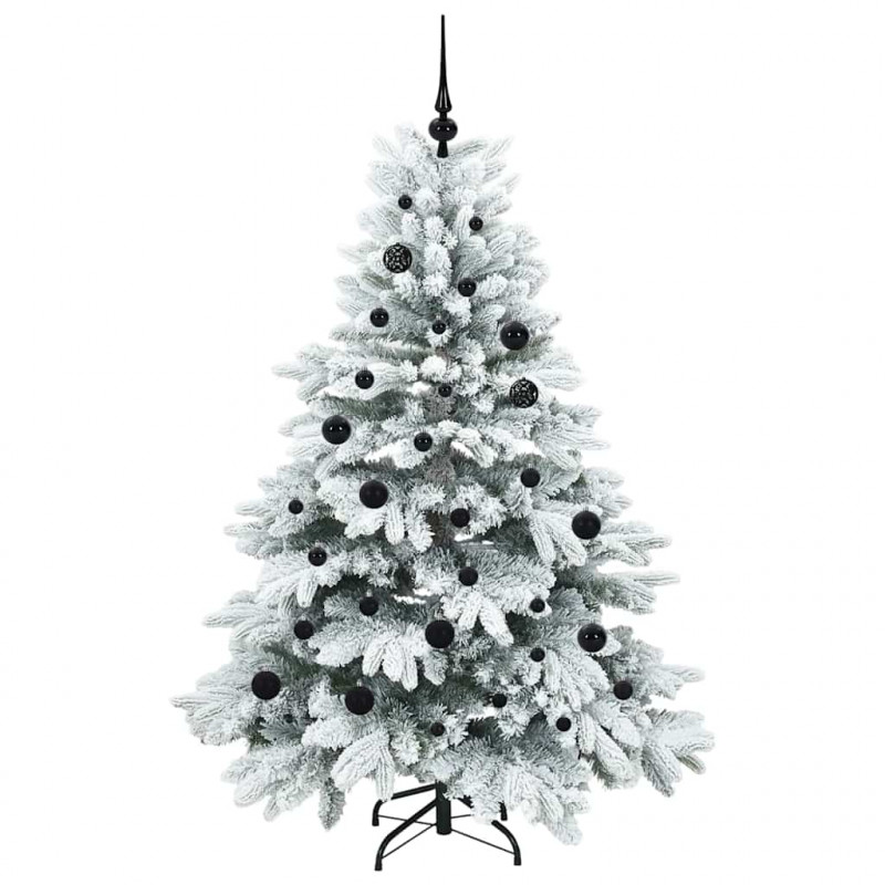 Sztuczna choinka z 150 diodami LED Biały 150 cm PE i PVC