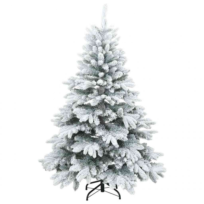 Sztuczna choinka z 150 diodami LED Biały 150 cm PE i PVC