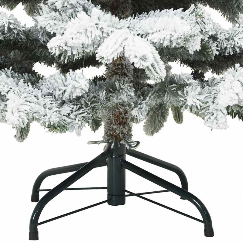 Sztuczna choinka z 150 diodami LED Biały 150 cm PE i PVC