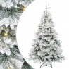 Sztuczna choinka z 300 diodami LED Biały 180 cm PE i PVC