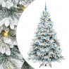 Sztuczna choinka z 300 diodami LED Biały 180 cm PE i PVC