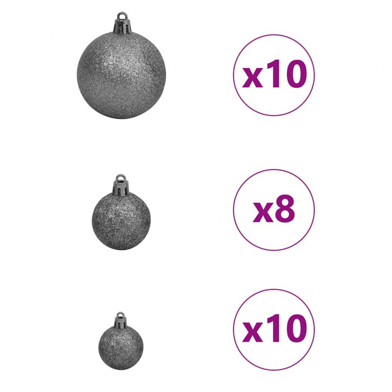 Sztuczna choinka z zawiasami Zielony 180 cm PVC i stal