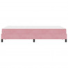 Łóżko sprężynowe z materacem Różowy 120 x 220 cm tkanina